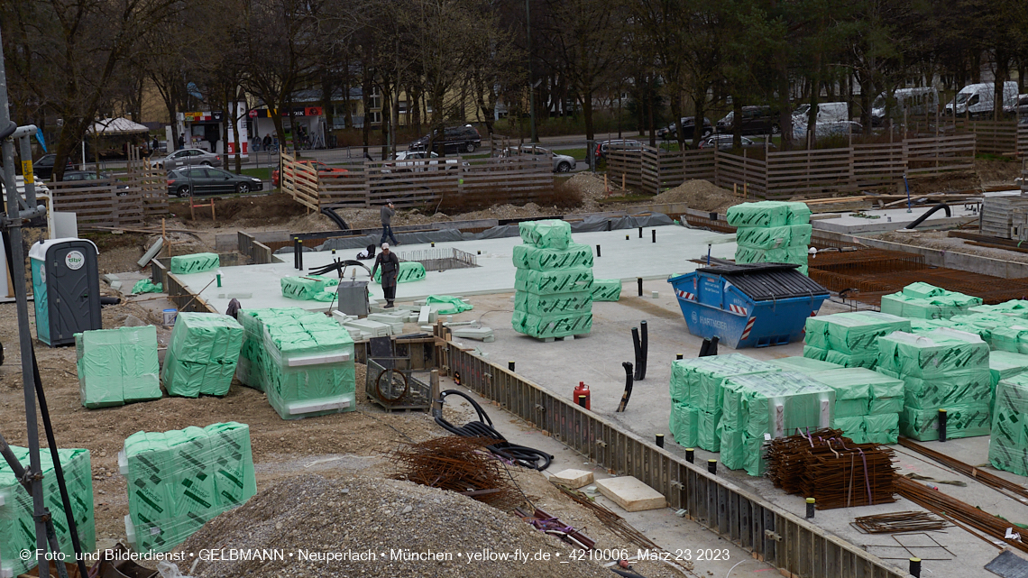 23.03.2023 - Baustelle am Haus für Kinder in Neuperlach